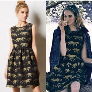 Rare beautiful Anthropologie panthere dress size 2